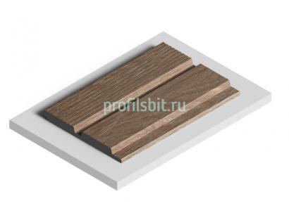 Стеновая панель отделочная HiWood LV123 BR416 под дерево 12х120 мм 2,7 м