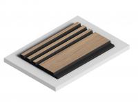 Стеновая панель отделочная HiWood LV128 BR417K под дерево 12х120 мм 2,7 м