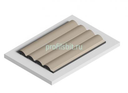 Стеновая панель отделочная HiWood LV140 BR432 бежевая 12х120 мм 2,7 м