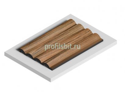 Стеновая панель отделочная HiWood LV140 BR495 под дерево 12х120 мм 2,7 м