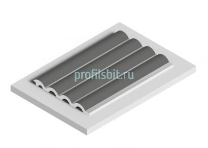 Стеновая панель отделочная HiWood LV140 GR17 серая 12х120 мм 2,7 м