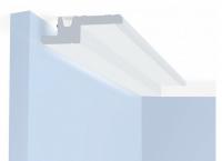 Потолочный плинтус 100х30 мм Hiwood A100V1 белый 2м