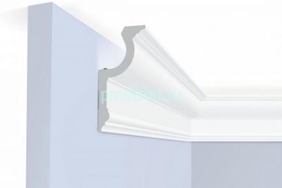 Потолочный плинтус 55х115 мм Hiwood A127 белый 2м