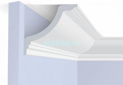 Потолочный плинтус 100х100 мм Hiwood A141 белый 2м
