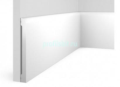 Напольный плинтус 16х180 мм Hiwood BE180 белый 2м