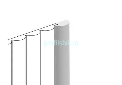 Финишный молдинг 22,5х12 мм Hiwood LF135B NP белый 2,7м