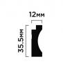 Финишный молдинг 35,5х12 мм Hiwood LF138B NP белый 2,7м