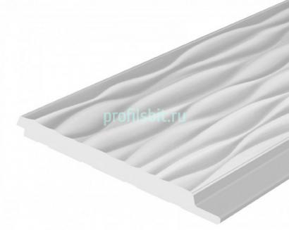 Отделочная панель 120х12 мм Hiwood LV127W NP белый 2,7м