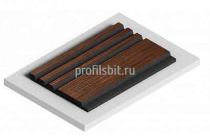 Отделочная панель 120х12 мм Hiwood LV128 BR396K под дерево 2,7м