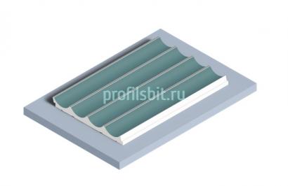 Отделочная панель 120х12 мм Hiwood LV139 BU27 зеленый 2,7м