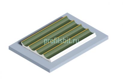 Отделочная панель 120х12 мм Hiwood LV139 GN81G зеленый 2,7м