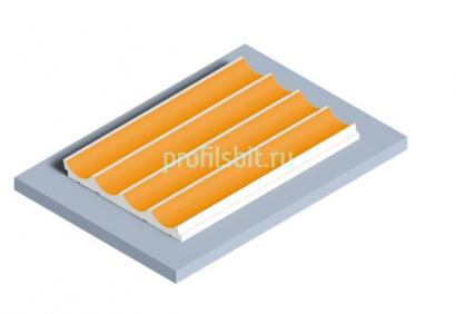 Отделочная панель 120х12 мм Hiwood LV139 Y5 желтый 2,7м