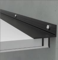 Алюминиевый теневой профиль потолочный Мега-Трейд ПТП-26 черный 3м