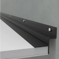 Алюминиевый теневой профиль потолочный Мега-Трейд ПТП-39 черный 3м