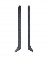Комплект заглушек (левая правая) для напольного плинтуса 60 мм NEEXY AKBD60-LE-RE-SA муар антрацит