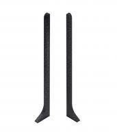 Комплект заглушек (левая правая) для напольного плинтуса 60 мм NEEXY AKBD60-LE-RE-SBL муар черный