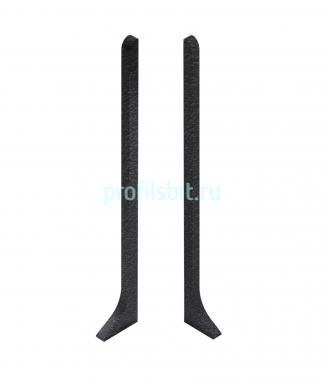 Комплект заглушек (левая правая) для напольного плинтуса 100 мм NEEXY AKBD100-LE-RE-SBL муар черный