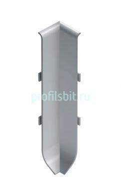 Угол внутренний для напольного плинтуса 60 мм NEEXY I-AKBD60-MS серебро матовое