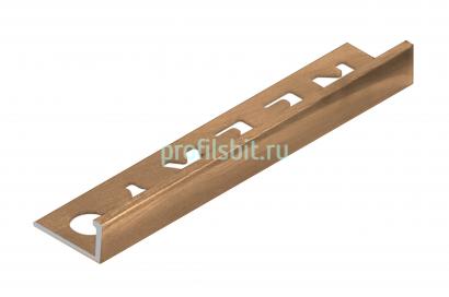 L-профиль 10 мм алюминиевый NEEXY PV02-04 MG золото матовое 2.7 м