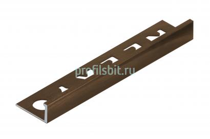 L-профиль 10 мм алюминиевый NEEXY PV02-47 MBL-D темная бронза матовая 2.7 м