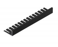 L-профиль гибкий 10 мм алюминиевый  NEEXY PV05-18 MBL черный матовый 2.7 м