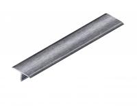 Т-профиль 20 мм алюминиевый NEEXY PV102-45 BBS-D серебро блестящее браш 2.7 м