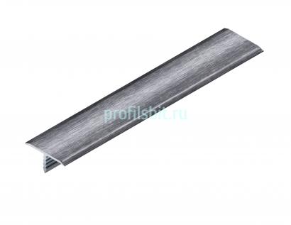 Т-профиль 20 мм алюминиевый NEEXY PV102-45 BBS-D серебро блестящее браш 2.7 м