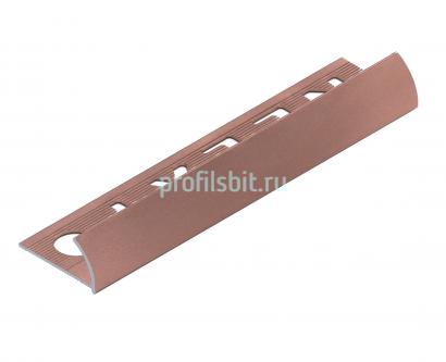 С-профиль для плитки 8 мм алюминиевый NEEXY PV16-14 MRG розовый матовый 2.7 м