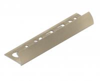 С-профиль для плитки 10 мм алюминиевый NEEXY PV17-08 MCP шампань матовая 2.7 м