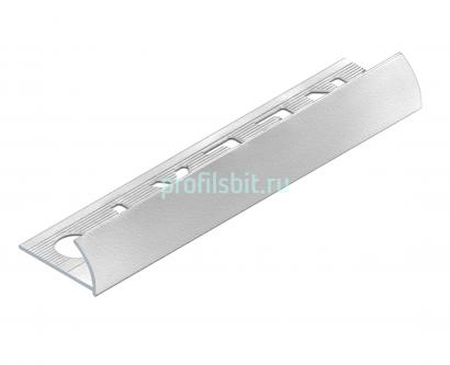 С-профиль для плитки 10 мм алюминиевый NEEXY PV17-41 SW муар белый 2.7 м