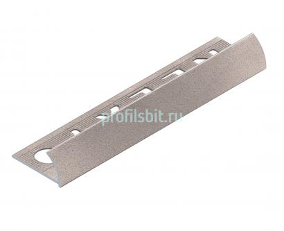 С-профиль для плитки 10 мм алюминиевый NEEXY PV17-43 SC муар бежевый 2.7 м