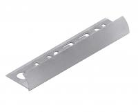 С-профиль для плитки 12 мм алюминиевый NEEXY PV18-02 MS серебро матовое 2.7 м