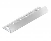 С-профиль для плитки 12 мм алюминиевый NEEXY PV18-18 SW муар белый 2.7 м