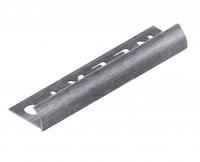 С-профиль для плитки 12 мм алюминиевый NEEXY PV18-45 BBS-D cеребро блестящее браш 2.7 м