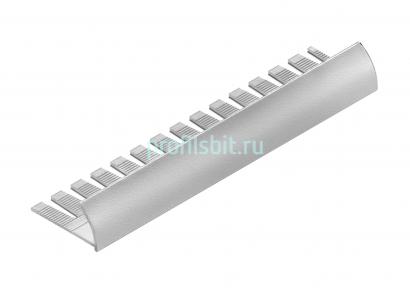 С-профиль для плитки 10 мм гибкий алюминиевый NEEXY PV20-41 SW муар белый 2.7 м