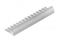 С-профиль для плитки 12 мм гибкий алюминиевый NEEXY PV21-41 SW муар белый 2.7 м