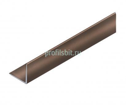 Уголок 15х15 мм алюминиевый NEEXY PV61-11 BB коричневый блестящий 2.7 м