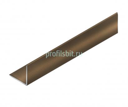 Уголок 20х20 мм алюминиевый NEEXY PV63-48 BBR-D темная бронза блестящая 2.7 м