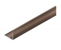 Уголок 30х30 мм алюминиевый NEEXY PV65-11 BB коричневый блестящий 2.7 м
