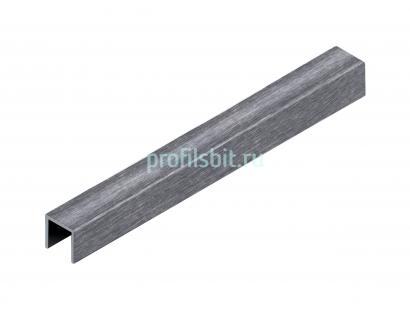 П-профиль 10х10 мм алюминиевый NEEXY PV83-45 BBS-D серебро блестящее браш 2.7 м