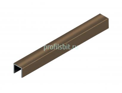 П-профиль 15х10 мм алюминиевый NEEXY PV84-48 BBR-D темная бронза блестящая 2.7 м