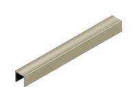 П-профиль 6х10 мм алюминиевый NEEXY PV85-17 BT титан блестящий 2.7 м