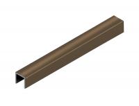 П-профиль 6х10 мм алюминиевый NEEXY PV85-48 BBR-D темная бронза блестящая 2.7 м