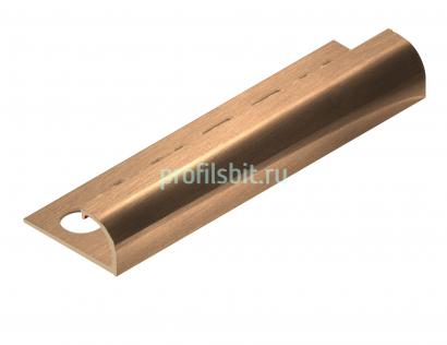 С-профиль из латуни полукруглый 10 мм NEEXY PVL17-03 BAO брашированный 2.7м