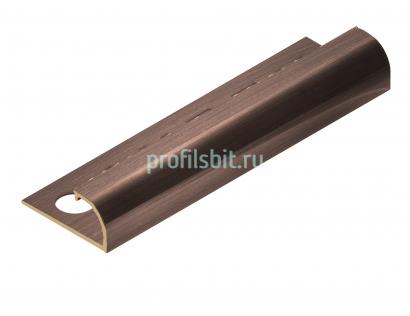 С-профиль из латуни полукруглый 10 мм NEEXY PVL17-04 ANTBL антик бронза светлая 2.7м