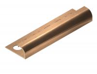 С-профиль из латуни полукруглый 12 мм NEEXY PVL18-03 BAO брашированный 2.7м