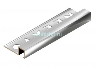 П-профиль из латуни закладной 10х12.5 мм NEEXY PVL32-02 CHR хром 2.7м