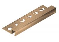 П-профиль из латуни закладной 10х12.5 мм NEEXY PVL32-03 BAO брашированный 2.7м