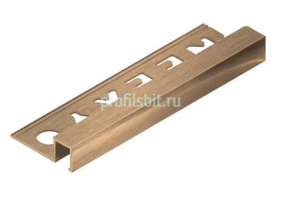 П-профиль из латуни закладной 10х12.5 мм NEEXY PVL32-03 BAO брашированный 2.7м