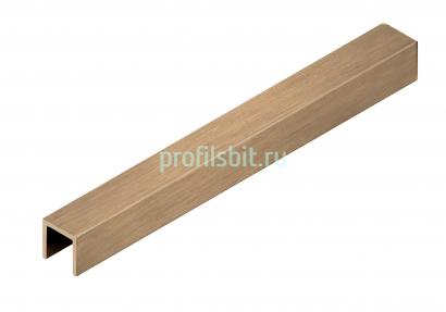 П-профиль из латуни 10х10  мм NEEXY PVL83-03 BAO брашированный 2.7м